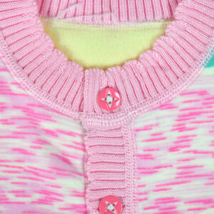Full Sleeve Front Open Sweat Shirt (Micky Print) - Pink-18850