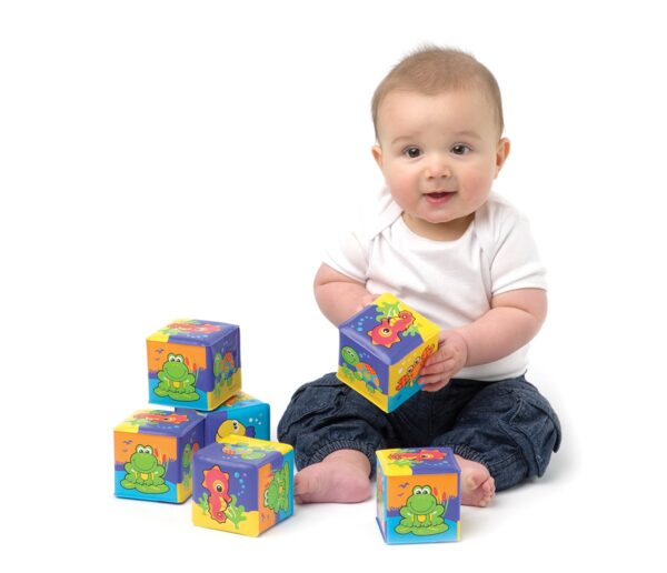 Playgro My First Soft Blocks - Multicolor-20245