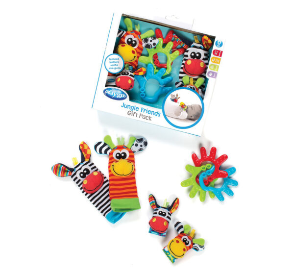 Playgro Jungle Friends Gift Pack - Multicolor-0