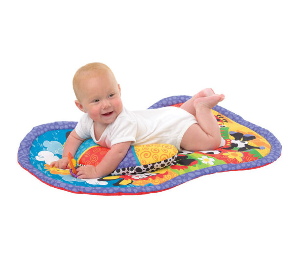 Playgro Travel Pals Tummy Time Mat - Multicolor-21183