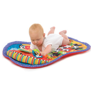 Playgro Travel Pals Tummy Time Mat - Multicolor-21182