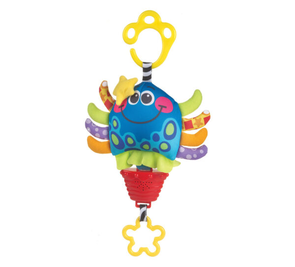 Playgro Musical Pullstring Octopus - Multicolor-0