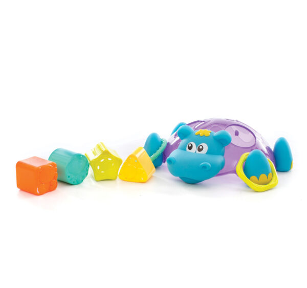 Playgro Sort n' Stack Floating Hippo - Multicolor-20397