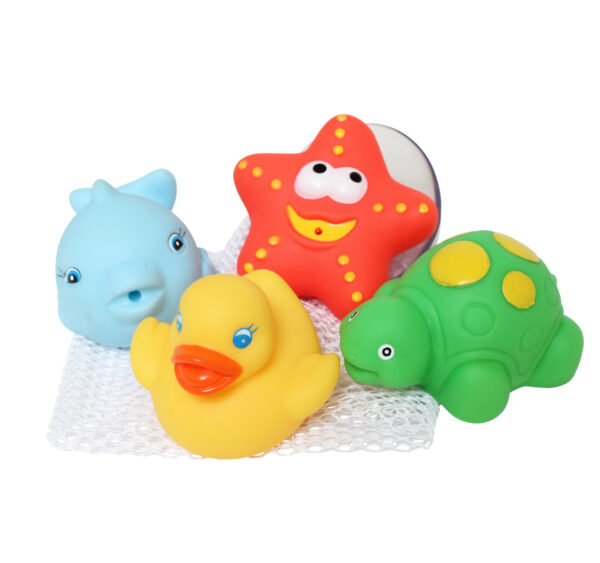 Playgro Bath Squirtees and Storage Set - Multicolor-0