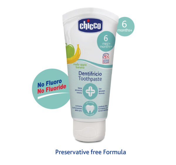 Chicco Dentifricio Toothpaste Apple and Banana Flavour - 50 ml-0