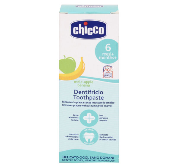 Chicco Dentifricio Toothpaste Apple and Banana Flavour - 50 ml-21455