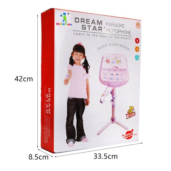 Buddy Fun Dream Star Karaoke Microphone - Pink-21442