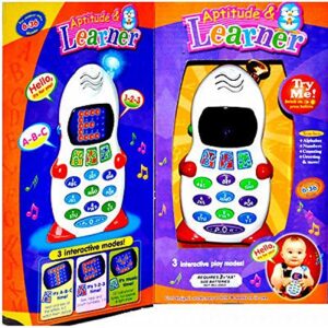 Aptitude & Learner Phone Abc And 123 Learner Mobile Toy, Led Display For Kids-20997