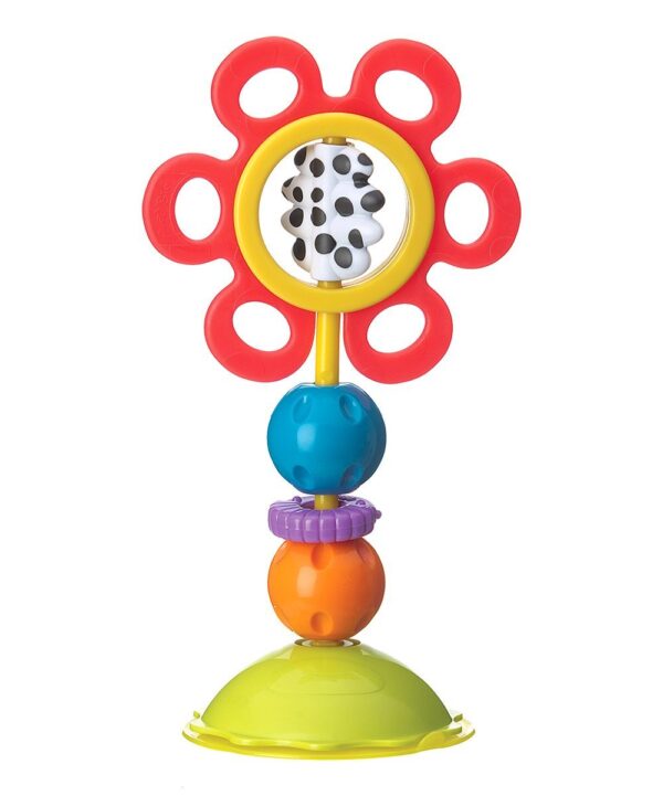 Playgro Baby Twist and Chew High Chair Toy-Red Flower -0