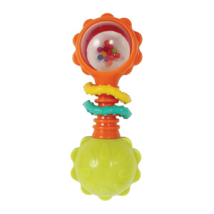 Playgro Baby Twisting Barbell Rattle - Multicolor-0