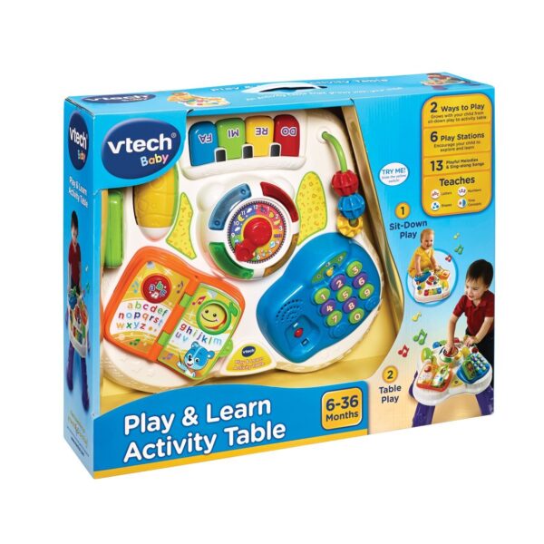 Vtech Play and Learn Activity Table - Multi Color-19878