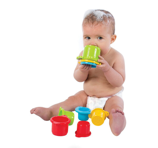 Playgro Stacking Fun Cups Cdu - Multicolor-20769