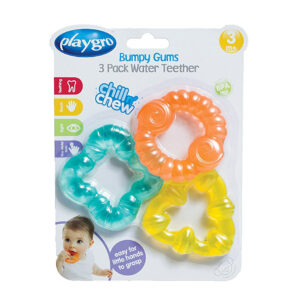 Playgro Bumpy Gums 3 Pack Water Teether - Multicolor-21322