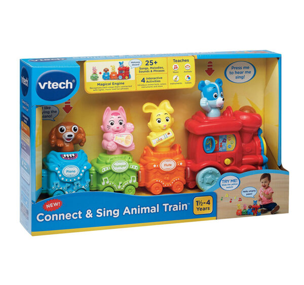 VTech Connect and Sing Animal Train - Multicolor-20084