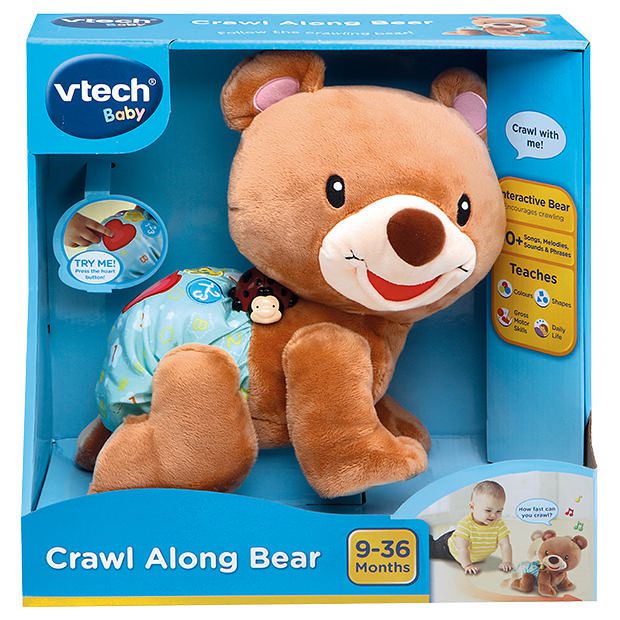 vtech crawl along bear pink