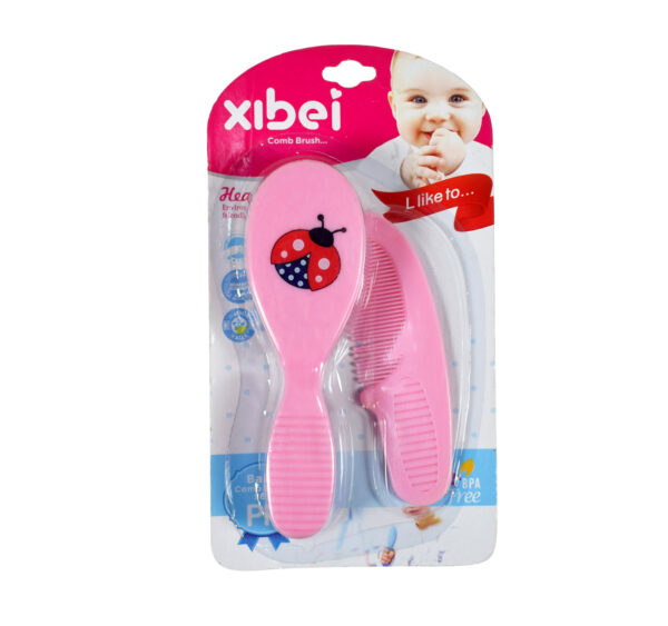 Baby Comb Brush Set - Pink-0