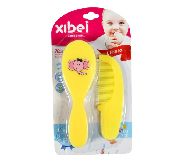 Baby Comb Brush Set - Yellow-0