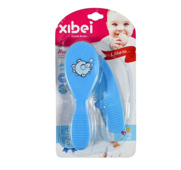 Baby Comb Brush Set - Blue-0