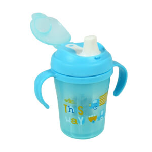 Twin Handle Non-Spill Sipper Cup - Sky Blue-0