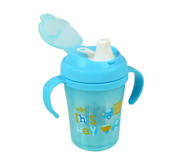 Twin Handle Non-Spill Sipper Cup - Sky Blue-0