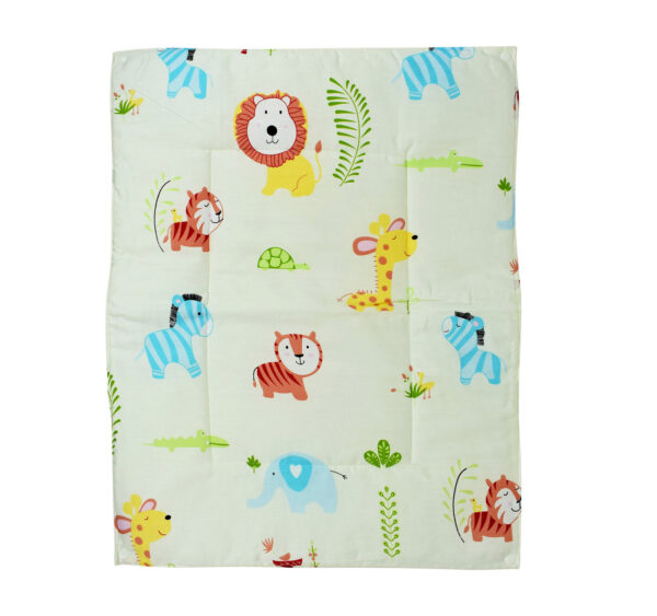 Changing Sheets Set Of 3 (Jungle Animals Print) - Off White-20678