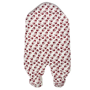 Baby Warm Quilted Wrapper - Mehroon/White-20899