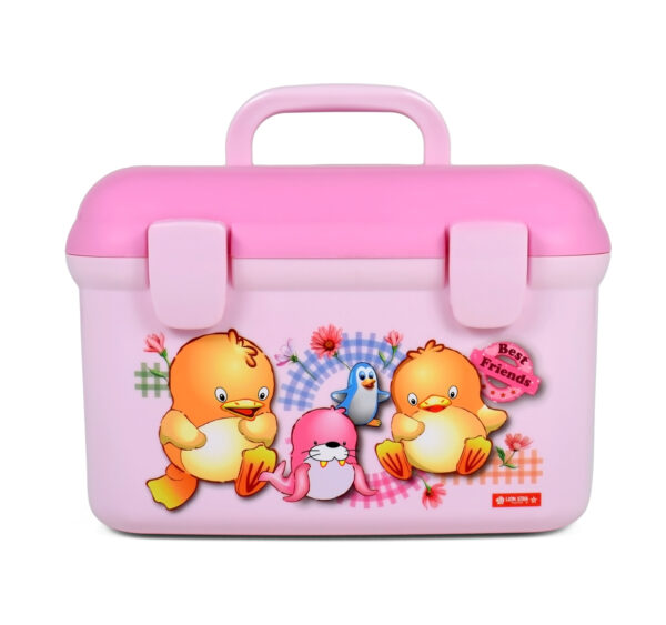 Lion Star Multi Purpose Storage Box - Pink-0