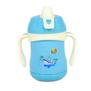 Steel Soft Spout Insulated Sipper Cup - Blue-0