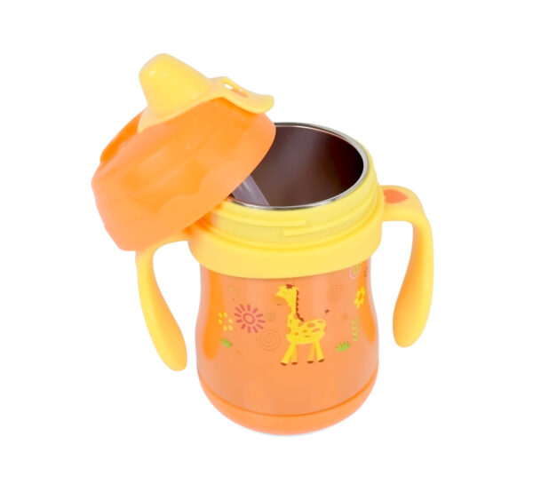 Steel Soft Spout Insulated Sipper Cup - Orange-20952