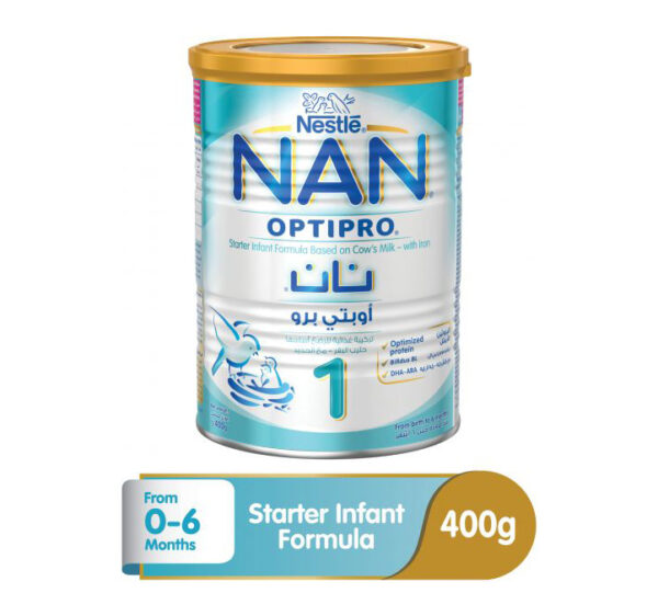 Nestle Nan 1 Infant Formula Baby Food - 400g Tin-0