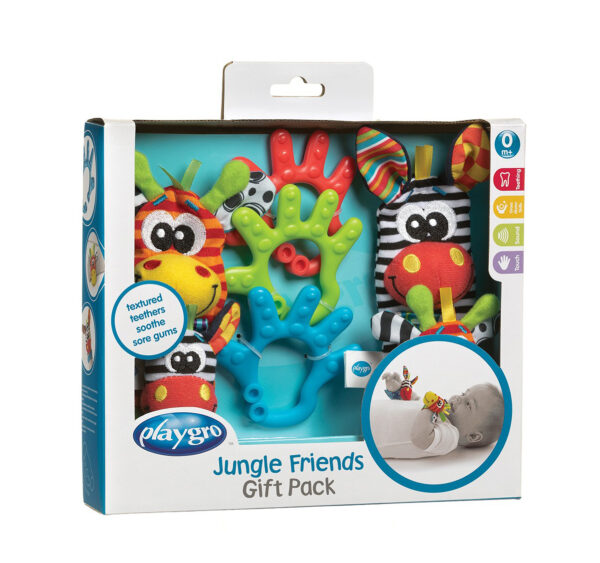 Playgro Jungle Friends Gift Pack - Multicolor-20780