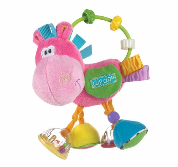 Toy Box Clopette Activity Rattle - Pink-0