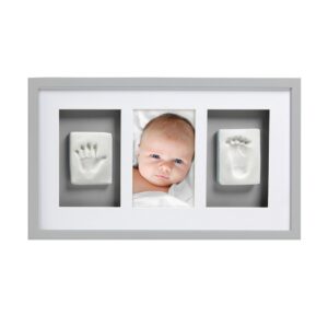 Pearhead Baby Prints Deluxe Wall Frame - Grey-0