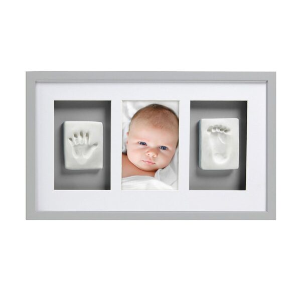 Pearhead Baby Prints Deluxe Wall Frame - Grey-0