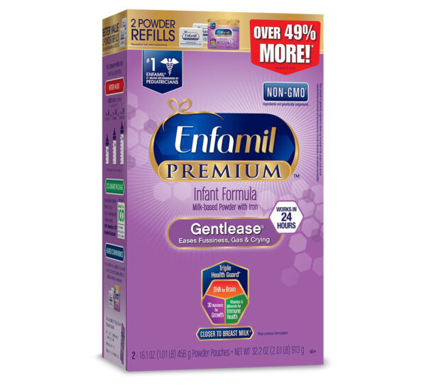 Enfamil Premium Gentlease Infant Formula Powder Refill Box - 913 gm-0