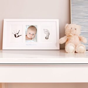 Pearhead Baby Prints Photo Frame with Clean Touch Ink Pad - White-22757