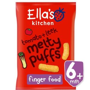 Ella's Kitchen Melty Puffs Tomatoes & Leeks - 20g-0