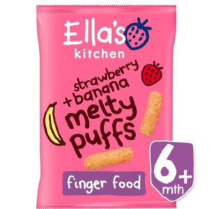 Ella's Kitchen Melty Puffs Strawberry & Bananas - 20g -0