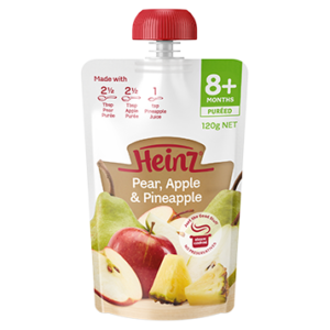 Heinz Pear, Apple & Pineapple puree (8M+) - 120gm-0
