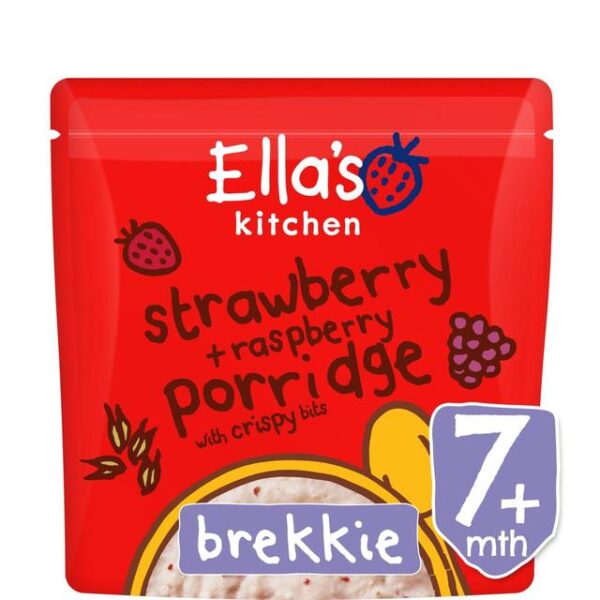 Ella's Kitchen Strawberry & Raspberry Porridge - 175gm-0