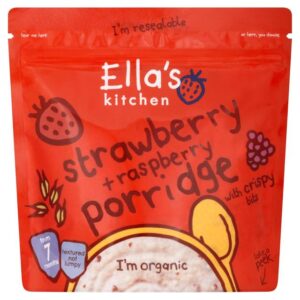 Ella's Kitchen Strawberry & Raspberry Porridge - 175gm-22301