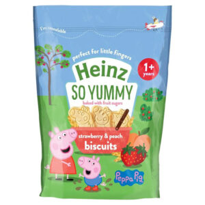 Heinz Eat & Play Strawberry & Peach Biscuits (Peppa Pig) -140gm-0