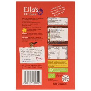 Ella's Kitchen Strawberry and Apples Oaty Fingers, 5 x 25g = 125gm-22370