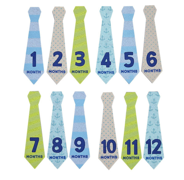 Pearhead Felt Tie Stickers (Blue, Green, Gray)-0