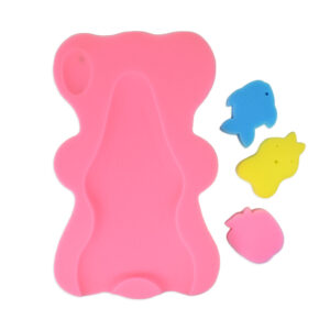 Bath Foam With 3 Bath Sponge - Pink-0
