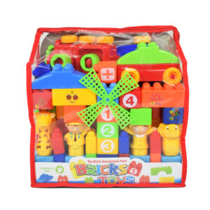 Toy Brick Amusement Park - Blocks Game for Children - Multicoor-0