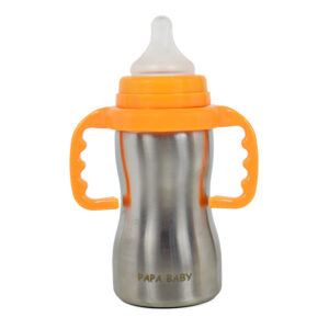Papa Baby Multipurposable Steel Feeding Bottle - 290 ml-21760
