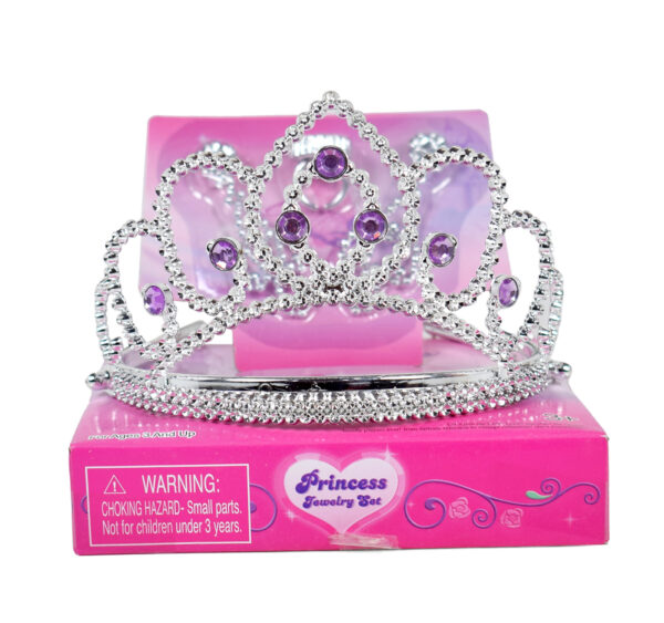 Girls Jewellery, Crown Set With Ear Rings - 3Y+-0