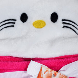 Very Soft Baby Hooded Blanket (Hello Kitty) - Pink-21890