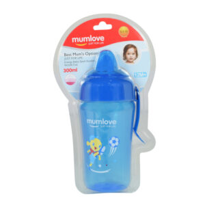 Mumlove Soft Silicone Spout Sipper (12M+) Blue - 300ml -21853